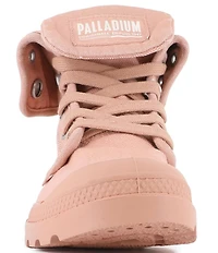 Palladium Women's Baggy Foldover Lace Up High Top Sneakers
