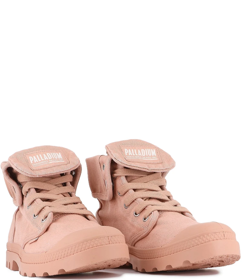 Palladium Women's Baggy Foldover Lace Up High Top Sneakers