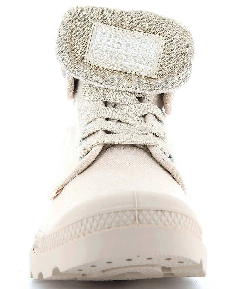 Palladium Women's Baggy Foldover Lace Up High Top Sneakers
