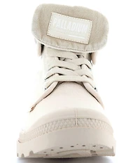 Palladium Women's Baggy Foldover Lace Up High Top Sneakers