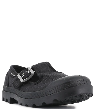 Palladium Women's Pampa Washed Canvas Mary Jane Sneakers