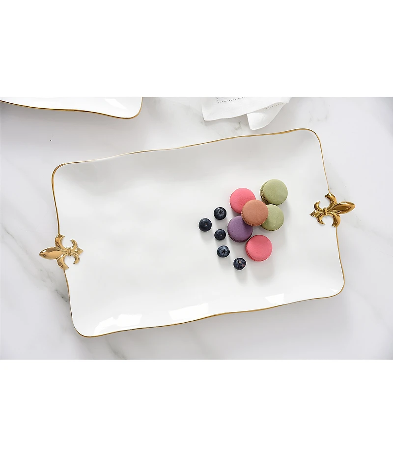 Pampa Bay Fleur-De-Lis Collection Rectangular Platter