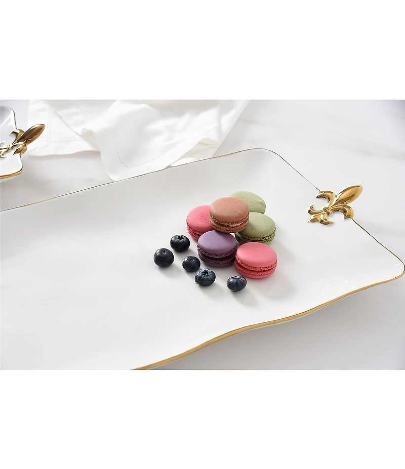 Pampa Bay Fleur-De-Lis Collection Rectangular Platter