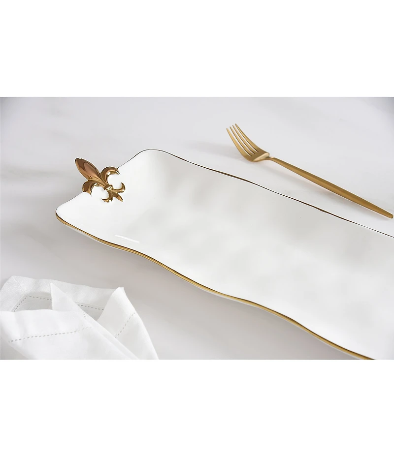 Pampa Bay Fleur-De-Lis Collection Rectangular Serving