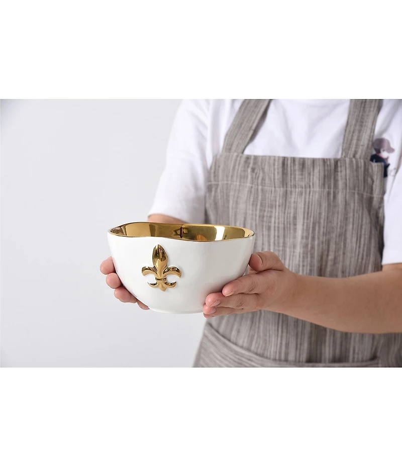 Pampa Bay Fleur-De-Lis Collection Bowl