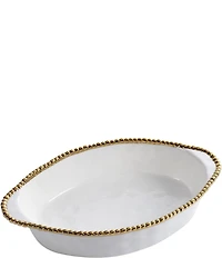 Pampa Bay Golden Salerno Porcelain Oval Baking Dish