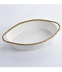 Pampa Bay Golden Salerno Porcelain Oval Baking Dish