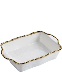 Pampa Bay Golden Salerno Porcelain Rectangular Baking Dish
