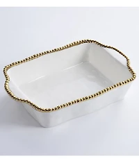 Pampa Bay Golden Salerno Porcelain Rectangular Baking Dish