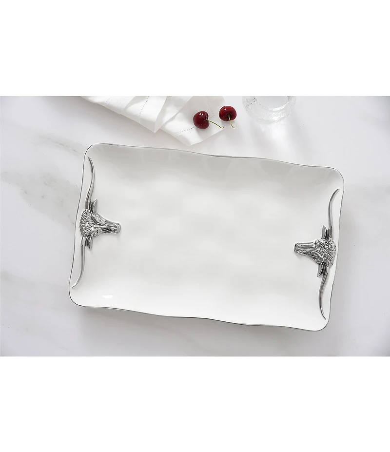 Pampa Bay Longhorn Collection Rectangular Platter