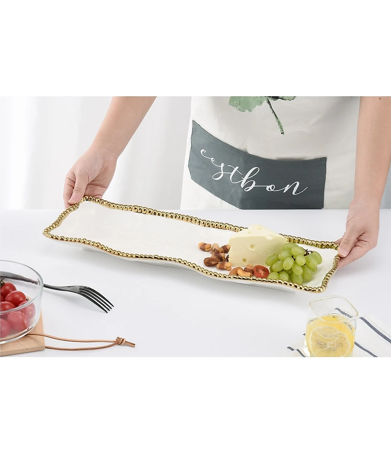 Pampa Bay Salerno Porcelain Rectangle Serving Piece