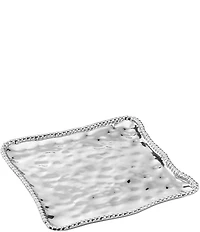 Pampa Bay Verona Silver Porcelain Square Platter