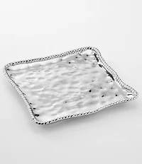 Pampa Bay Verona Silver Porcelain Square Platter