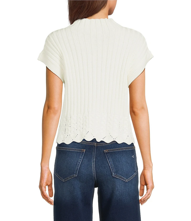 Papermoon Mock Neck Sweater Top
