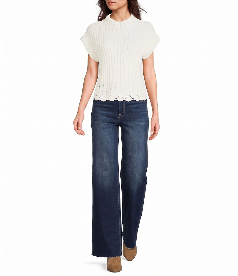 Papermoon Mock Neck Sweater Top