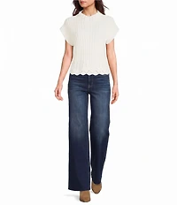 Papermoon Mock Neck Sweater Top