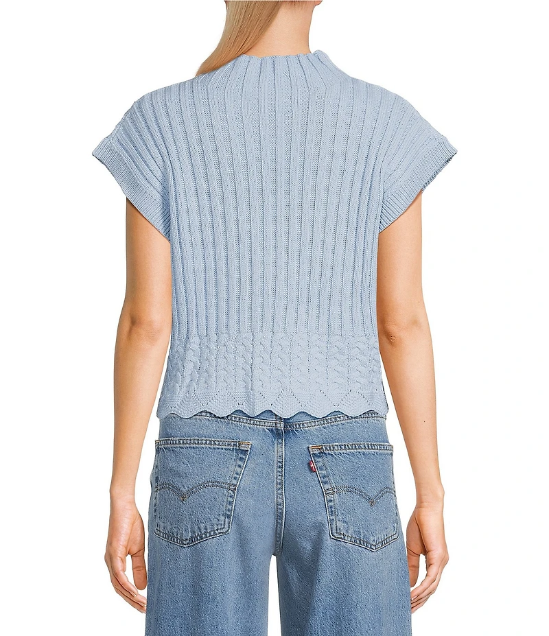 Papermoon Mock Neck Sweater Top