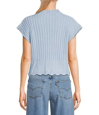 Papermoon Mock Neck Sweater Top