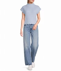 Papermoon Mock Neck Sweater Top