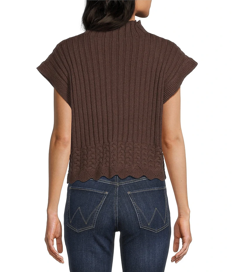 Papermoon Mock Neck Sweater Top
