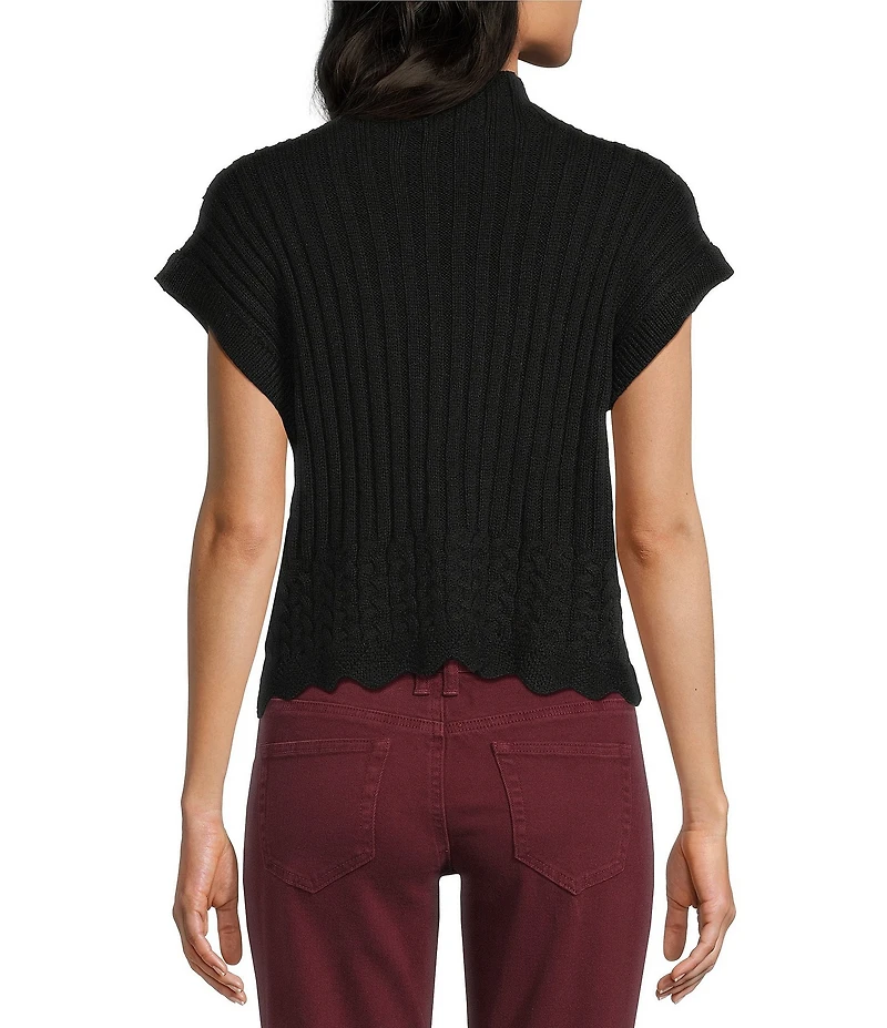 Papermoon Mock Neck Sweater Top