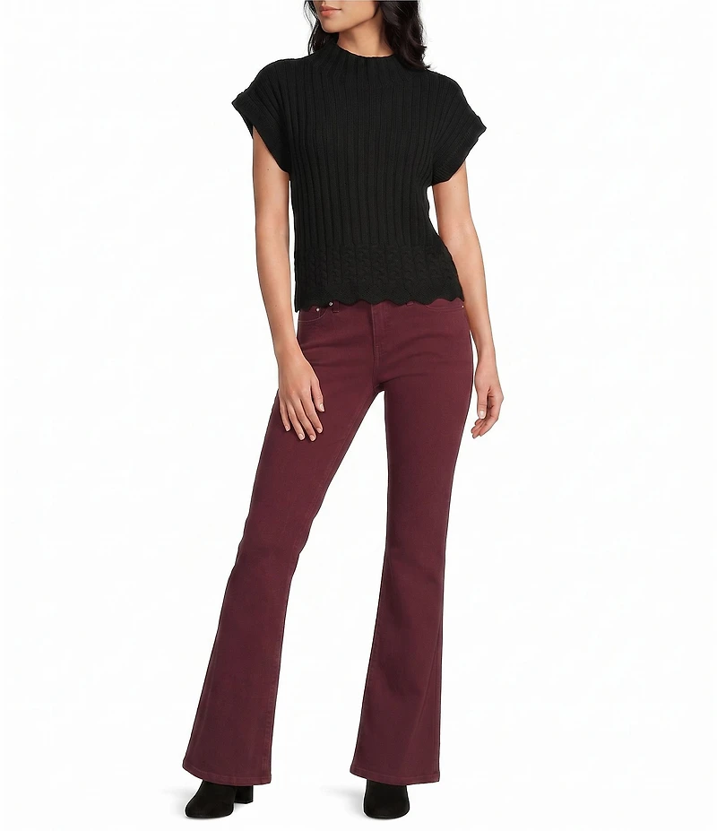 Papermoon Mock Neck Sweater Top