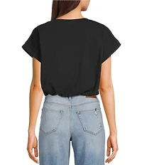 Papermoon Sleeveless Bubble Hem Top