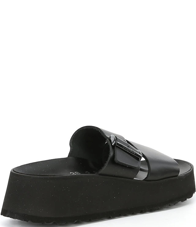 Papillio by Birkenstock Almina Leather Platform Slide Sandals