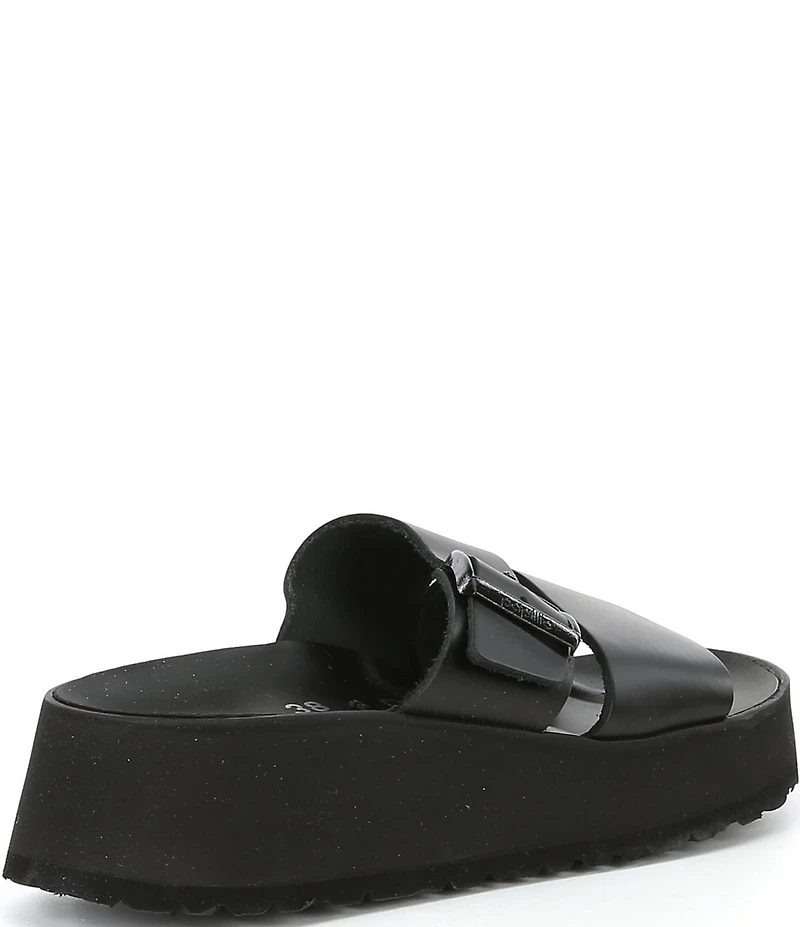 Papillio by Birkenstock Almina Leather Platform Slide Sandals