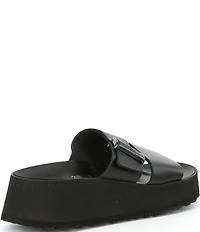 Papillio by Birkenstock Almina Leather Platform Slide Sandals