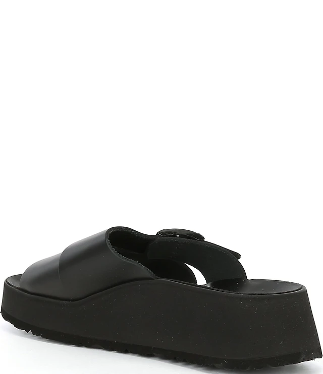 Papillio by Birkenstock Almina Leather Platform Slide Sandals