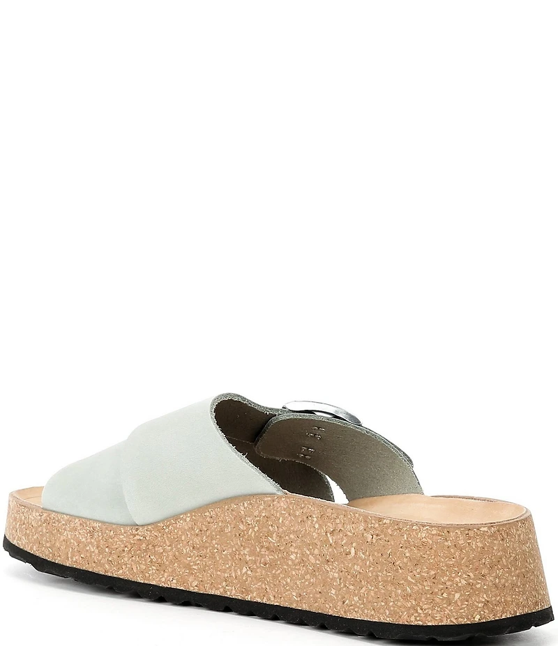 Papillio by Birkenstock Almina Nubuck Platform Slide Sandals