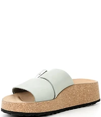 Papillio by Birkenstock Almina Nubuck Platform Slide Sandals