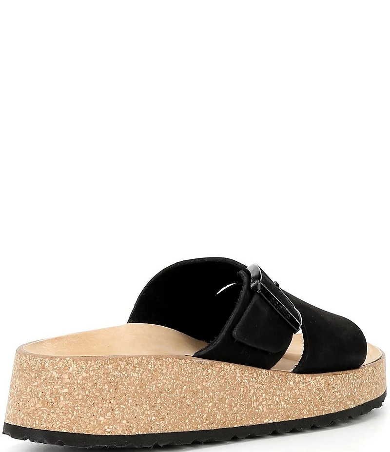 Papillio by Birkenstock Almina Nubuck Platform Slide Sandals