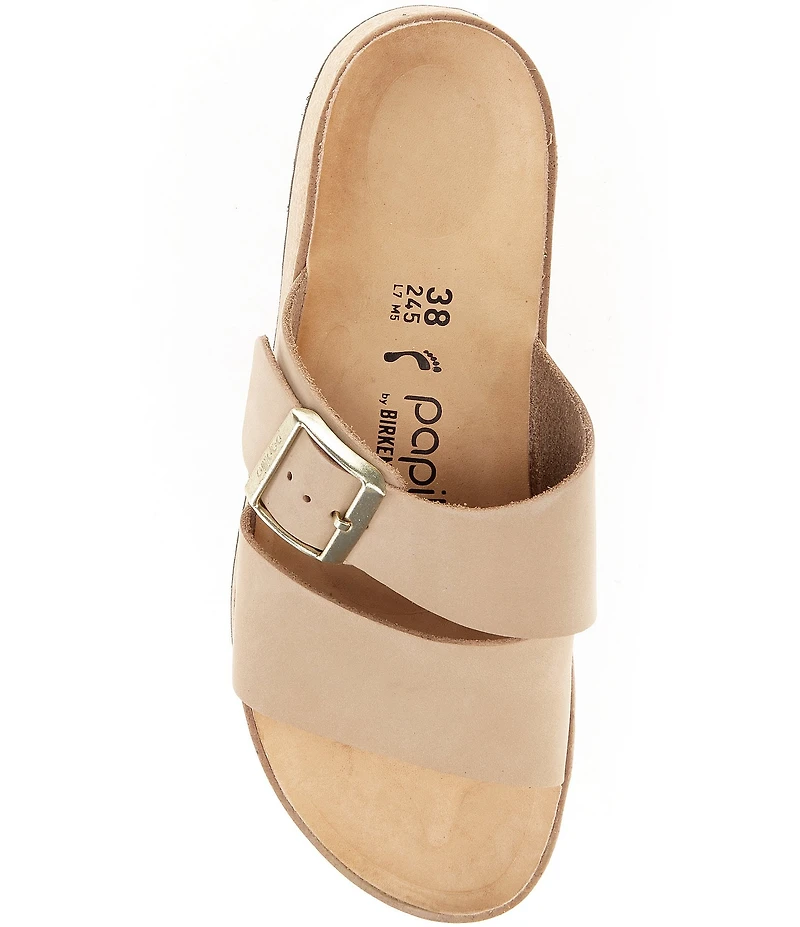Papillio by Birkenstock Almina Nubuck Platform Slide Sandals
