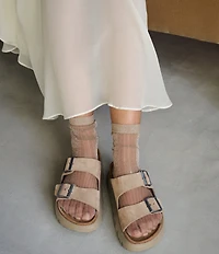 Papillio by Birkenstock Women's Arizona Chunky Suede Platform Sandals