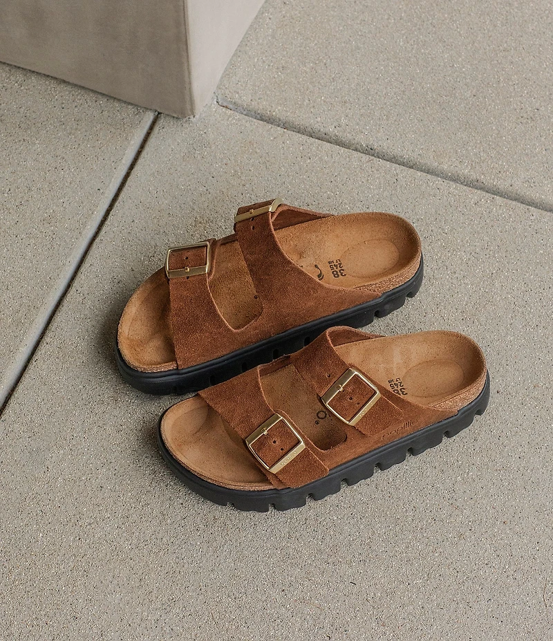 Papillio by Birkenstock Women's Arizona Chunky Suede Platform Sandals