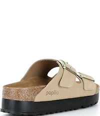 Papillio by Birkenstock Women's Arizona Suede Nubuck Platform Sandals
