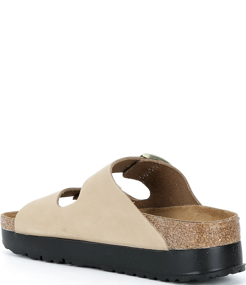 Papillio by Birkenstock Women's Arizona Suede Nubuck Platform Sandals