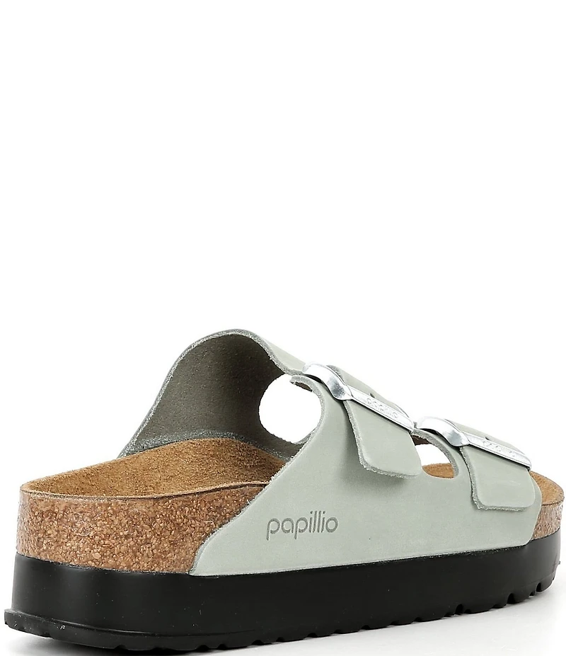 Papillio by Birkenstock Women's Arizona Suede Nubuck Platform Sandals