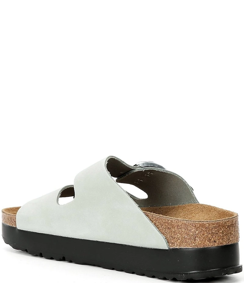 Papillio by Birkenstock Women's Arizona Suede Nubuck Platform Sandals