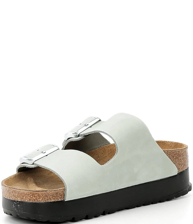 Papillio by Birkenstock Women's Arizona Suede Nubuck Platform Sandals