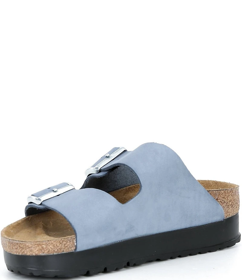 Papillio by Birkenstock Women's Arizona Suede Nubuck Platform Sandals