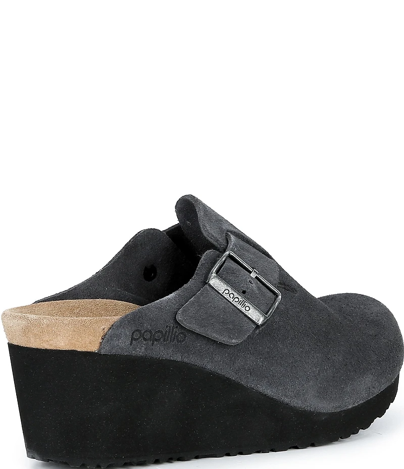 Papillio by Birkenstock Women's Fanny Suede Wedge Clogs