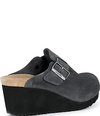 Papillio by Birkenstock Women's Fanny Suede Wedge Clogs
