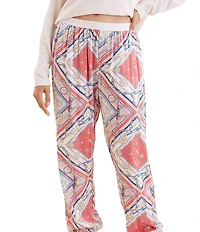 Papinelle Feather Soft Knit Top & Marine Jogger Pajama Set