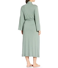 Papinelle Kate Lightweight Knit Long Sleeve Shawl Collar Maxi Robe