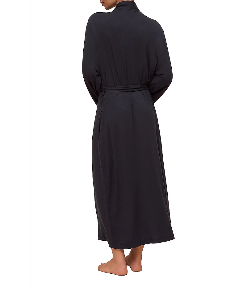 Papinelle Kate Lightweight Knit Long Sleeve Shawl Collar Maxi Robe