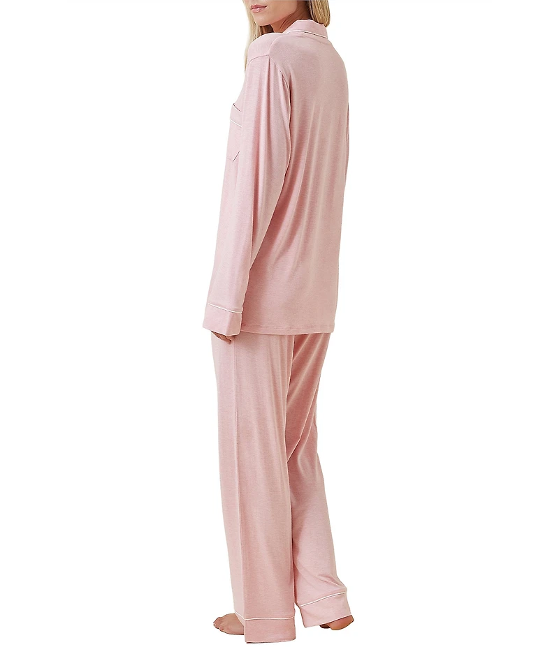 Papinelle Kate Modal Soft Long Sleeve Notch Collar Long Pajama Set