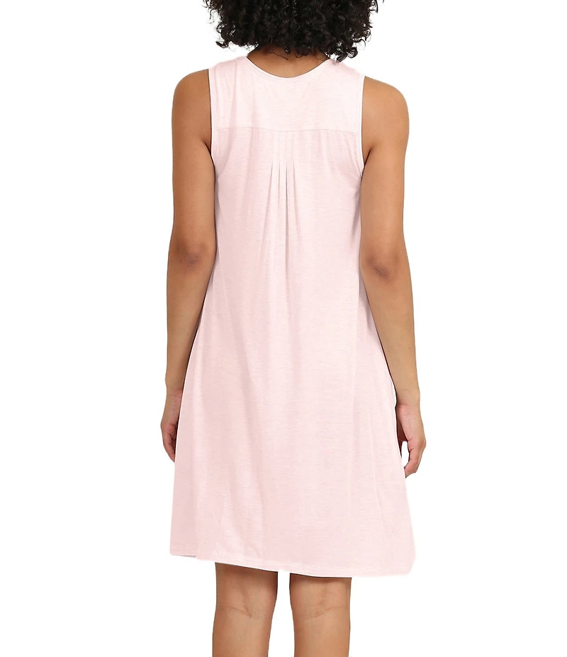 Papinelle Solid Pleated Modal Nightgown